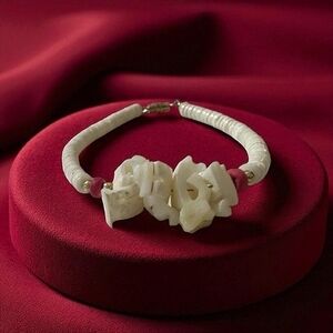 Women's Bracelet Seashell Beaded Bracelet White Pink Bracelet Costume Jewelry